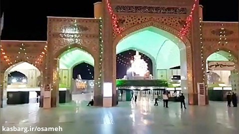 حرم امام هشتم مشهد شب عید فطر