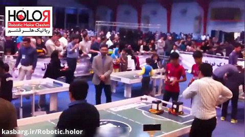 مسابقه ربات فوبالیست رباتیک هلر در مسابقات نادکاپ دانشگاه صنعتی شریف تهران