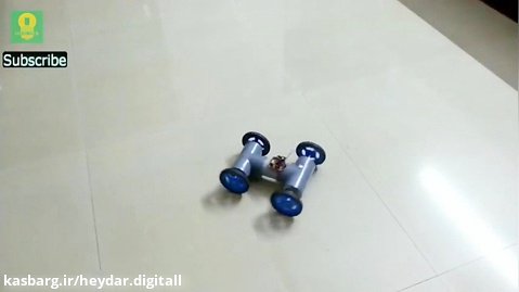 آموزش ساخت یک ماشین کنترلی با لوله و با زیر نویس فارسی کاری از ایزی رباتیک