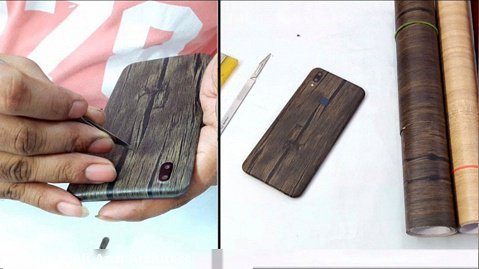 آموزش ساخت قاب گوشی طرح چوب