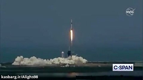 پرتاب موشک فالکون ۹ و فضاپیمای سرنشین دار دراگون به ایستگاه فضایی