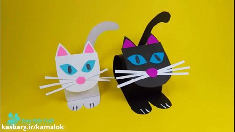 کاردستی - گربه کاغذی