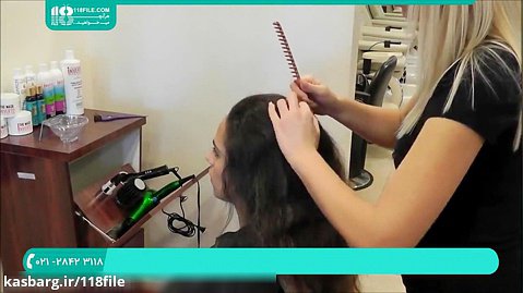 آموزش کراتینه مو | کراتین مو | کراتینه (صاف کردن مو)