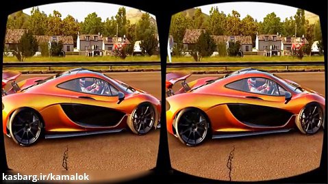 فیلم سه بعدی واقعیت مجازی - مسابقات اتوموبیل رانی جاده