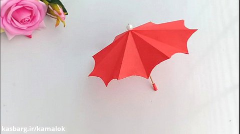 ساخت چتر کاغذی زیبا - بسیار آسان در منزل