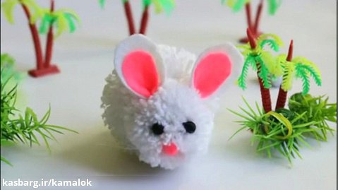 کار دستی -ساخت خرگوش کوچک نخی 2