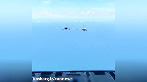 دیدن پرواز F16 از درون C17