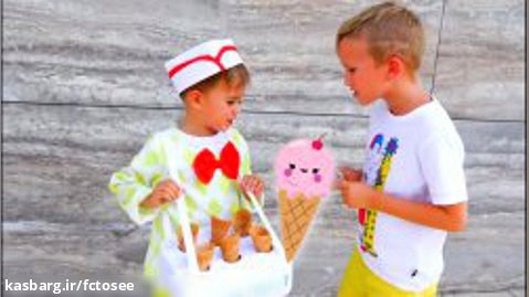 ولاد و نیکیتا | نیکی وانمود می کند که بستنی می فروشید  | Vlad and Nikita