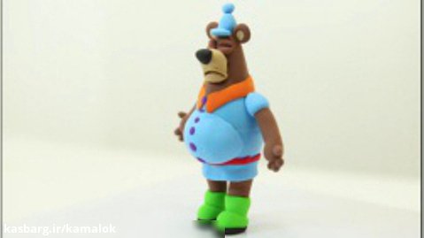 09_آموزش ساخت عروسک خرس با خمیر سبک کنکو