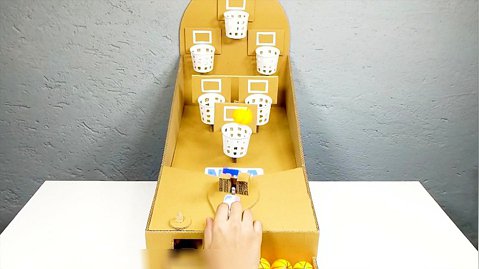 ساخت اسباب بازی های مقوایی - بسکتبال خانگی