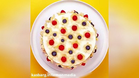 روشهای زیبا برای تزیین کیک خامه ای تولد
