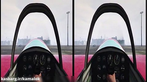 فیلم سه بعدی واقعیت مجازی - هواپیمای ملخی