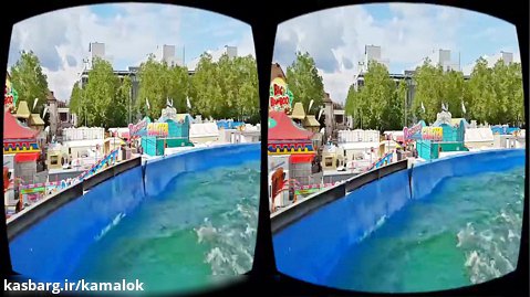 فیلم سه بعدی واقعیت مجازی - سرسره آبی