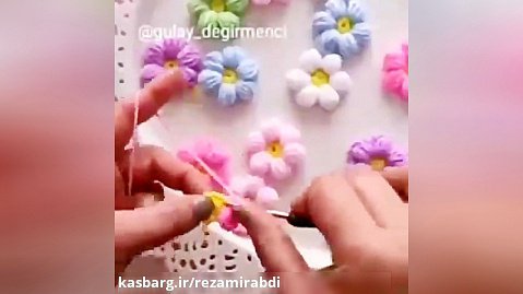 آموزش بافت گل با گلاب