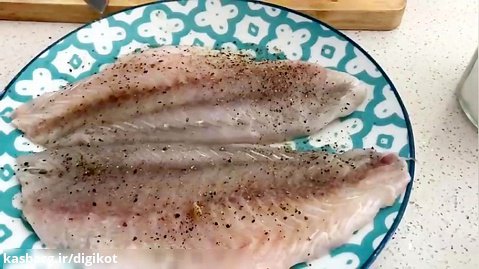 طرز پخت ماهی زعفرانی