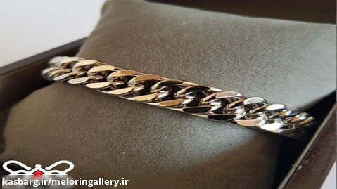 دستبند استیل ژوپینگ طرح کارتیر ابکاری شده طلا
