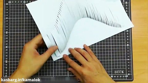 کاردستی سه بعدی با کاغذ 3