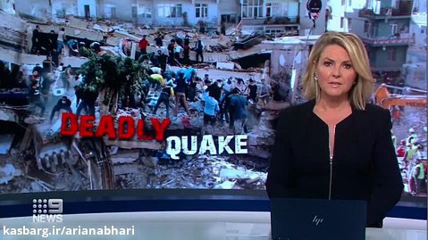 لحظه های ریزش آپارتمان ها در زمین لرزه ترکیه