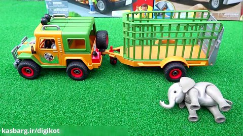 ماشین بازی :: بازی با اسباب بازی های پلی موبیل برای کودکان