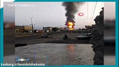 انفجار پمپ بنزين در يمن