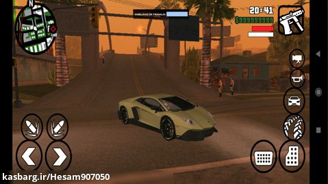 نصب مود ماشین لامبورگینی در بازی GTA san در اندروید HESAM