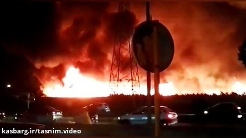 آتش سوزی گسترده در یکی از ورودی های بوشهر