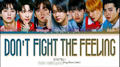 لیریکس آهنگ Don't Fight The Feeling از گروه EXO